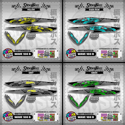 WAVE 100 R 2018 DECALS ( HOTWHEELS )【WITH FREEBIES】