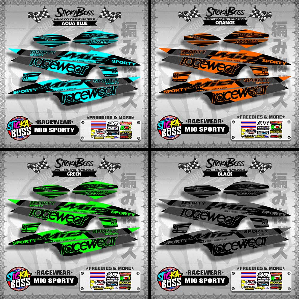 MIO SPORTY DECALS ( RACEWEAR )【WITH FREEBIES】