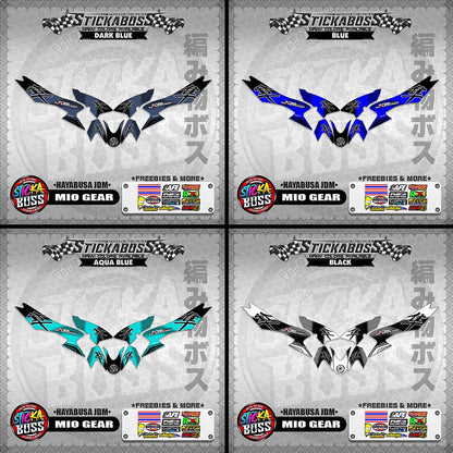 MIO GEAR STICKER DECALS ( HAYABUSA JDM )【WITH FREEBIES】