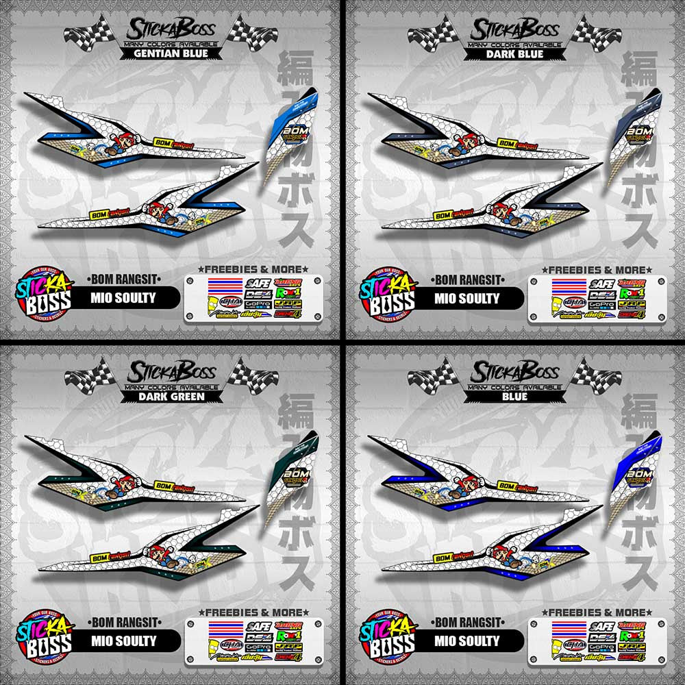 MIO SOULTY INDO DECALS ( BOM RANGSIT )【WITH FREEBIES】