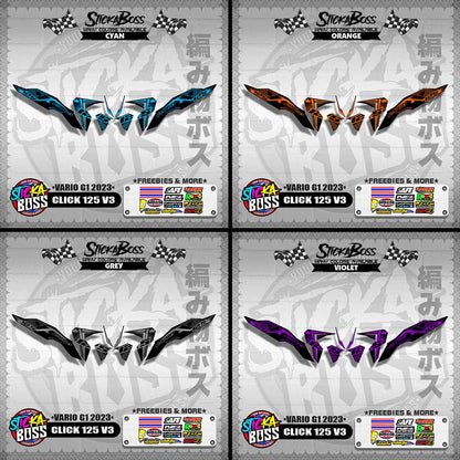 CLICK 125 V3 DECALS ( VARIO G1 2023 )【WITH FREEBIES】