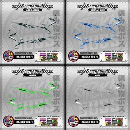 [ PREMIUM UV PRINT ] TRANSPARENT RAIDER 150 FI STICKER DECALS ( SATRIA F150 GARANSI )【WITH FREEBIES】