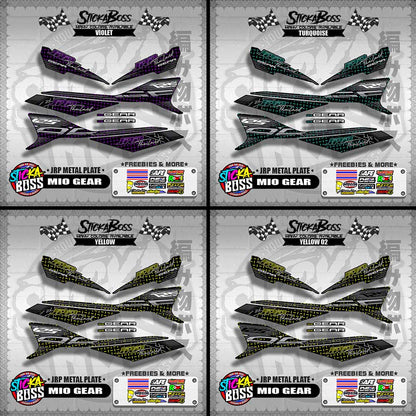 MIO GEAR DECALS ( JRP METAL PLATE )【WITH FREEBIES】