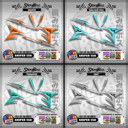 SNIPER 150 DECALS ( 2023 MX FOR WHITE )【WITH FREEBIES】