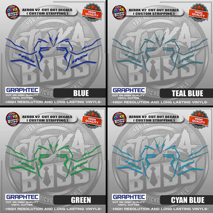 AEROX V2 CUT OUT DECALS ( CUSTOM STRIPPING ) | VINYL WATERPROOF CUT-OUT STICKER DECALS