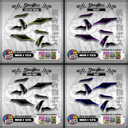 MIO I 125 MALAYSIAN DECALS ( SEMI FULL SOLARIZ SHARP MOTIF )【WITH FREEBIES】