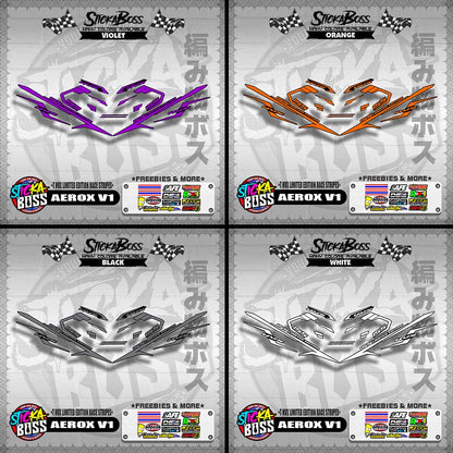 AEROX V1 DECALS ( NVX LIMITED EDITION RACE STRIPES )【WITH FREEBIES】