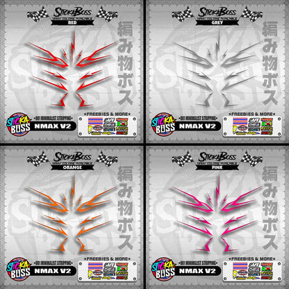 NMAX V2 DECALS ( 001 MINIMALIST STRIPPING )【WITH FREEBIES】