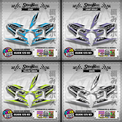 CLICK 125 V2 DECALS ( CLASSIC CLICK INSPIRED )【WITH FREEBIES】