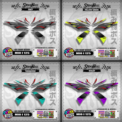 MIO I 125 DECALS ( LNS SHARP DESIGN )【WITH FREEBIES】