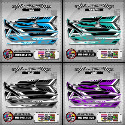 MIO SOUL i 125 DECALS ( 2018 GT DESIGN ) 【WITH FREEBIES】