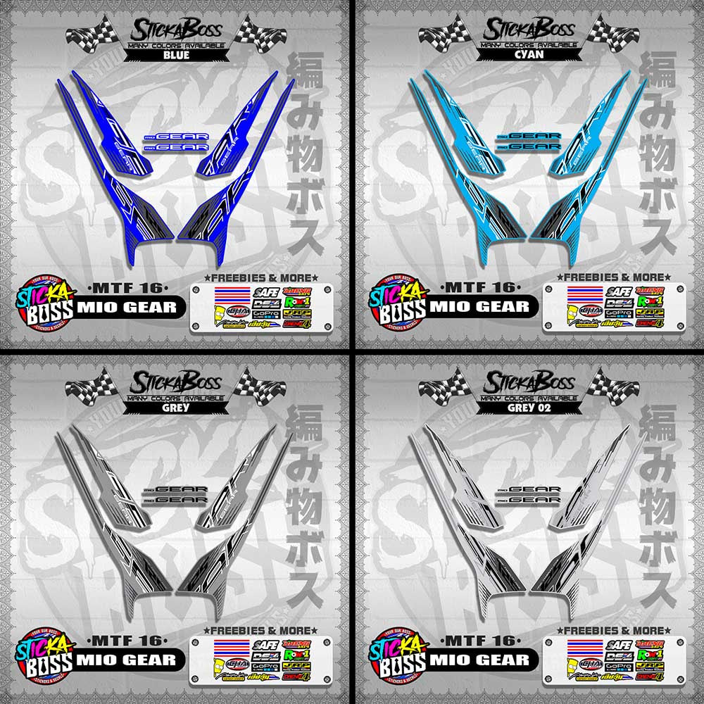 MIO GEAR DECALS ( MTF 16 )【WITH FREEBIES】