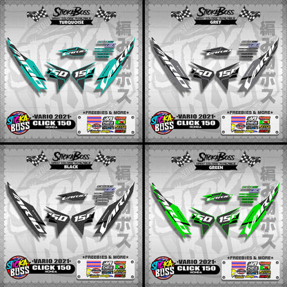 CLICK 150 V2 DECALS ( VARIO 2021 )【WITH FREEBIES】