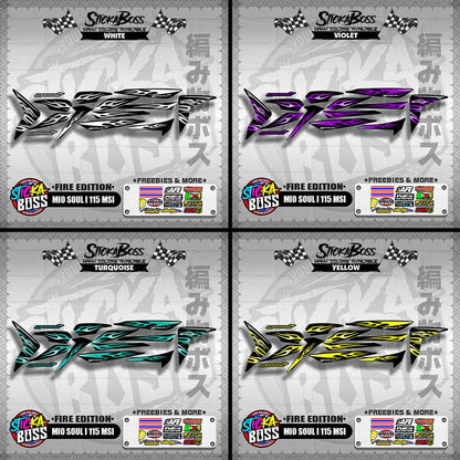 MIO SOUL I 115 MSI DECALS ( FIRE EDITION )【WITH FREEBIES】