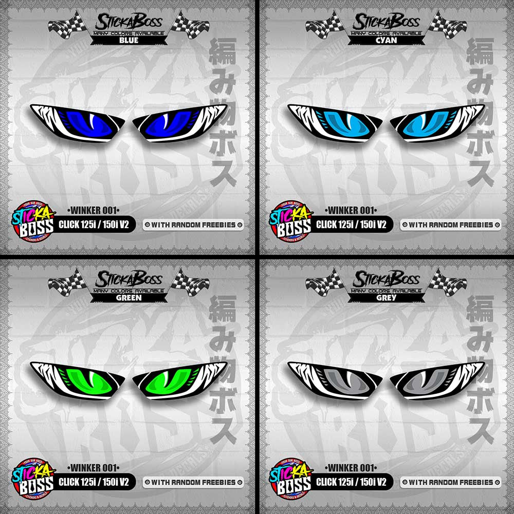 CLICK 125i / 150i V2 (WINKER 001) TRANSPARENT【WITH FREEBIES】