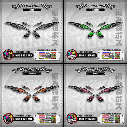 MIO I 125 M3 STICKER DECALS ( 001 STAR LIGHT )【WITH FREEBIES】