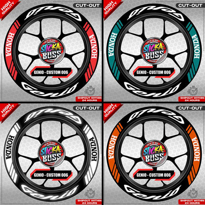 GENIO MAG STICKER SET ( 2 MAGS ) - CUSTOM 006 | VINYL WATERPROOF CUT-OUT DECALS