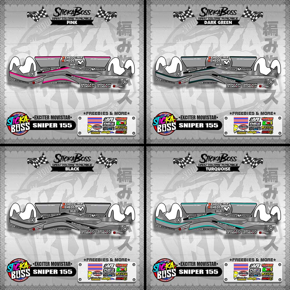 SNIPER 155 DECALS ( EXCITER MOVISTAR )【WITH FREEBIES】