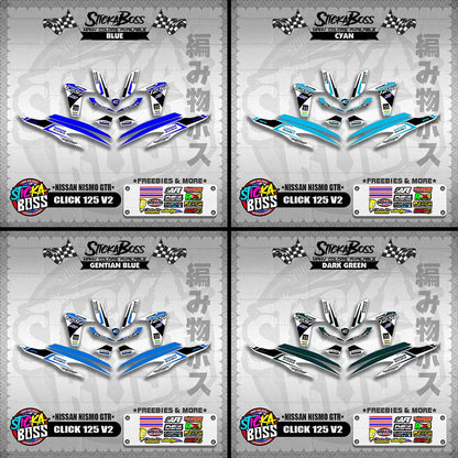 CLICK 125 V2 DECALS ( NISSAN NISMO GTR )【WITH FREEBIES】