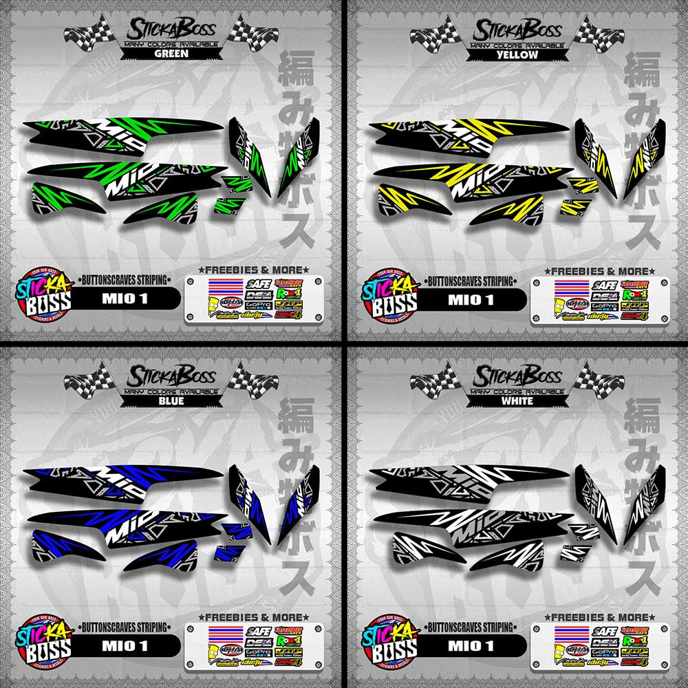 MIO 1 DECALS ( BUTTONSCRAVES STRIPING )【WITH FREEBIES】