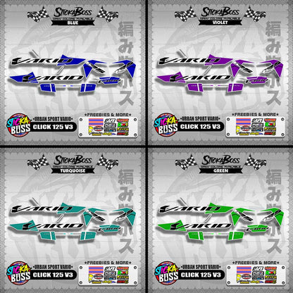 CLICK 125 V3 DECALS ( URBAN SPORT VARIO )【WITH FREEBIES】