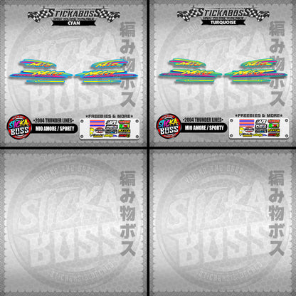 MIO AMORE / SPORTY STICKER DECALS ( 2004 THUNDER LINES )【WITH FREEBIES】