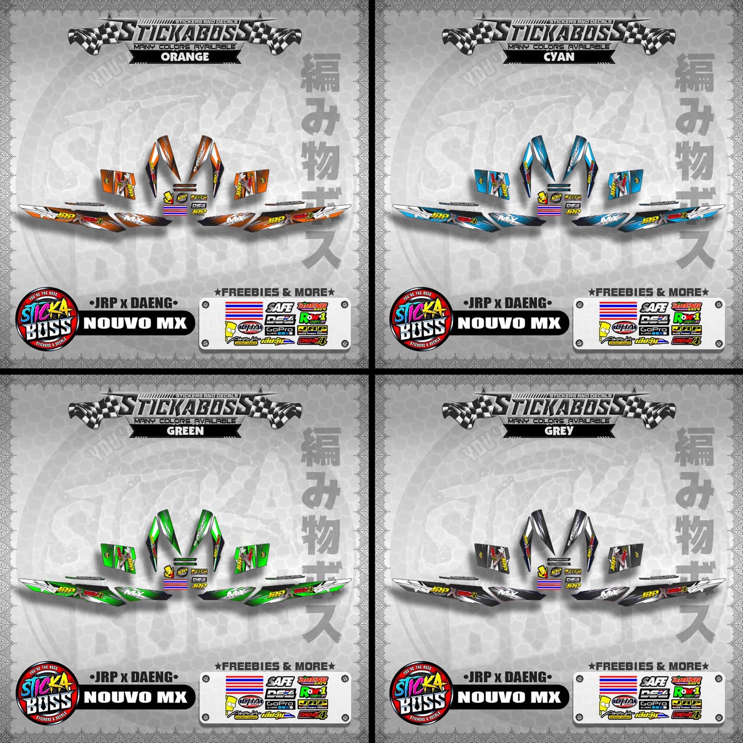 NOUVO MX Decals ( JRP x DAENG )【WITH FREEBIES】
