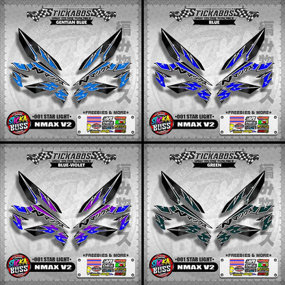 NMAX V2 STICKER DECALS ( 001 STAR LIGHT )【WITH FREEBIES】