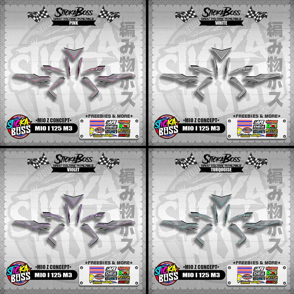 MIO I 125 M3 DECALS ( MIO Z CONCEPT )【WITH FREEBIES】