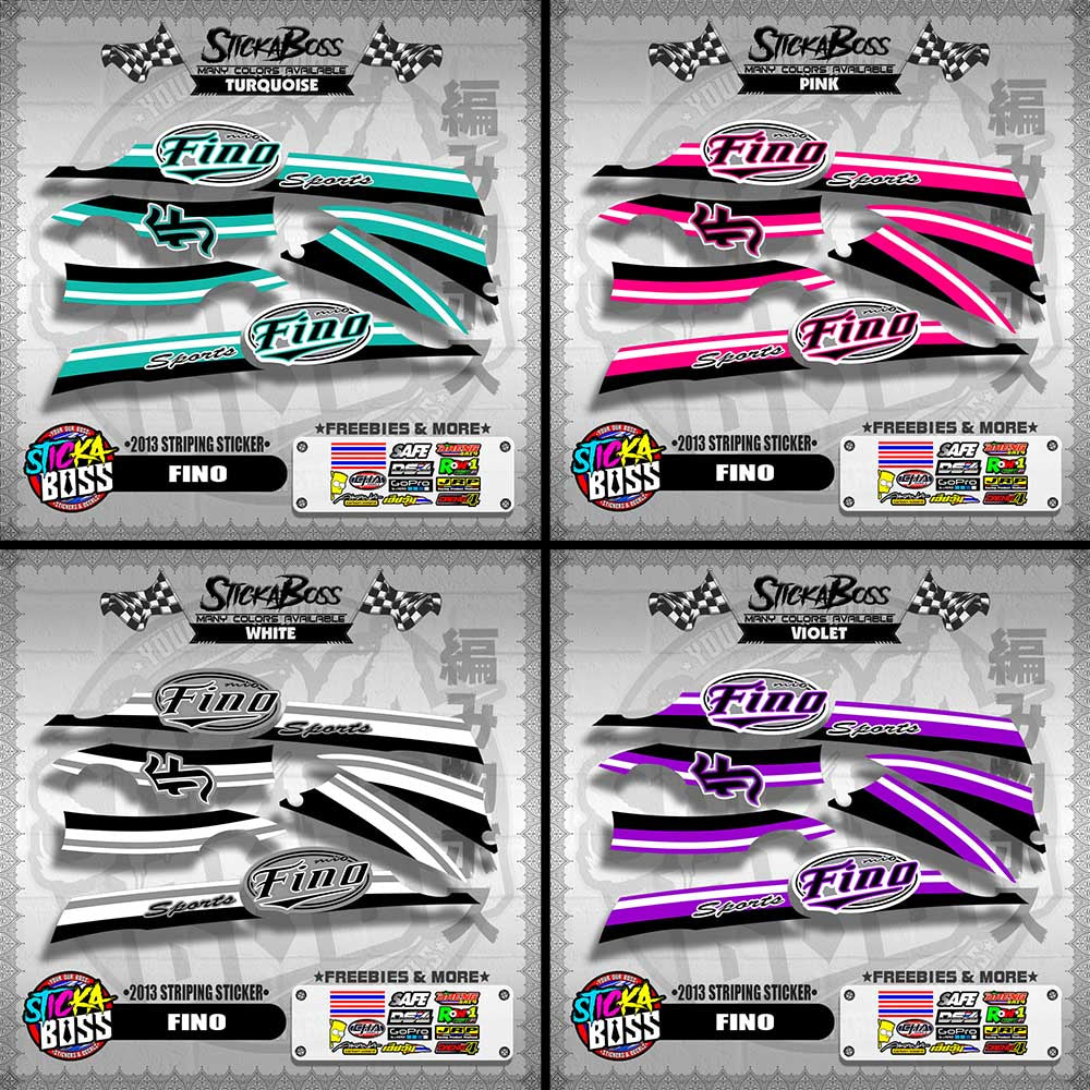 FINO DECALS ( 2013 STRIPING STICKER )【WITH FREEBIES】