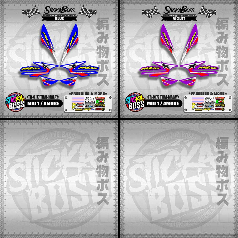 MIO 1 / AMORE DECALS ( TR-0177 THAI-MALAY )【WITH FREEBIES】