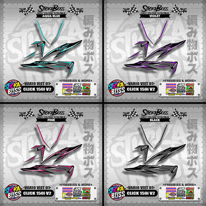 CLICK 150i V2 DECALS ( VARIO VIET 01 )【WITH FREEBIES】