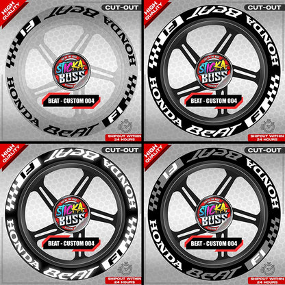 BEAT MAG STICKER SET ( 2 MAGS ) - CUSTOM 005 | VINYL WATERPROOF CUT-OUT DECALS