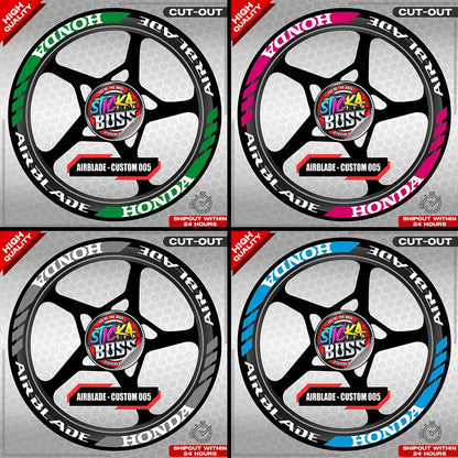 AIRBLADE 150 / 160 MAG STICKER SET ( 2 MAGS ) - CUSTOM 005 | VINYL WATERPROOF CUT-OUT DECALS