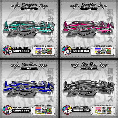 SNIPER 150 DECALS ( Y15ZR STRIPES )【WITH FREEBIES】