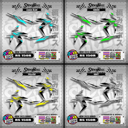 RS 150 R DECALS ( NEW 2023 SONIC )【WITH FREEBIES】