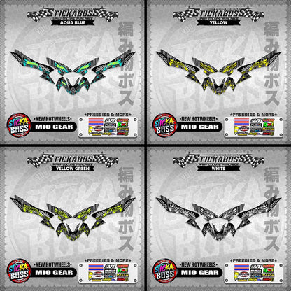MIO GEAR STICKER DECALS ( NEW HOTWHEELS )【WITH FREEBIES】
