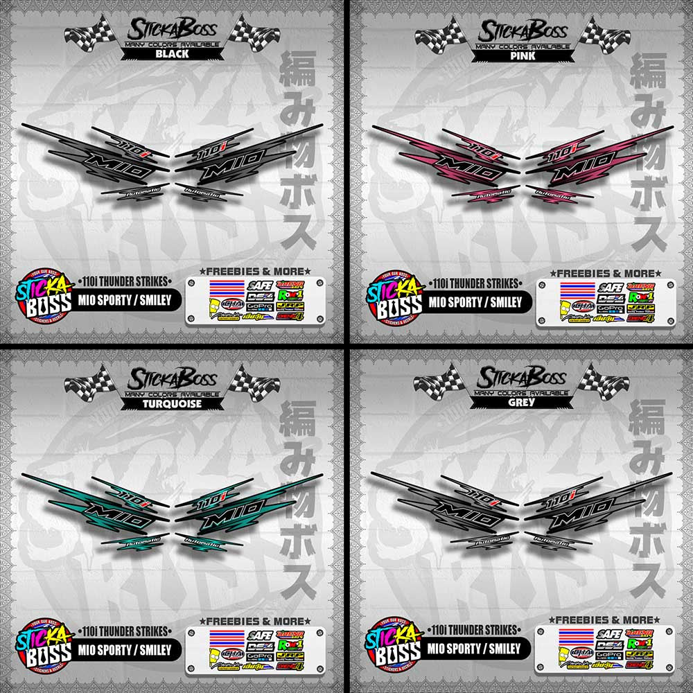 MIO SPORTY / SMILEY DECALS ( 110i THUNDER STRIKES )【WITH FREEBIES】