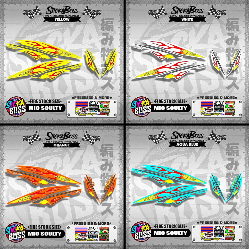 MIO SOULTY DECALS ( FIRE STOCK SIZE )【WITH FREEBIES】