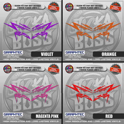 CLICK V3 CUT OUT DECALS ( VARIO FLASH LINES ) | VINYL WATERPROOF CUT-OUT STICKER DECALS