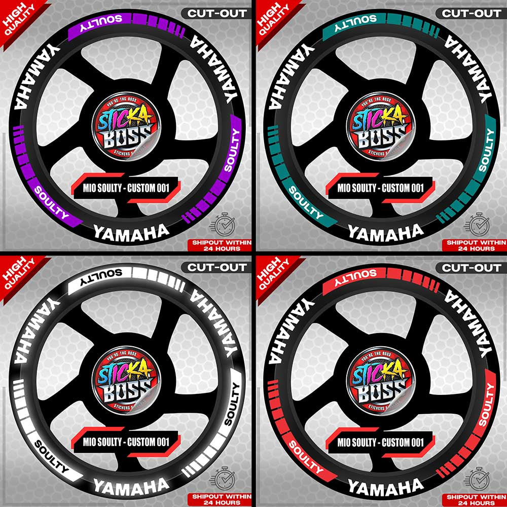 MIO SOULTY MAG STICKER SET ( 2 MAGS ) - CUSTOM 001 | VINYL WATERPROOF CUT-OUT DECALS