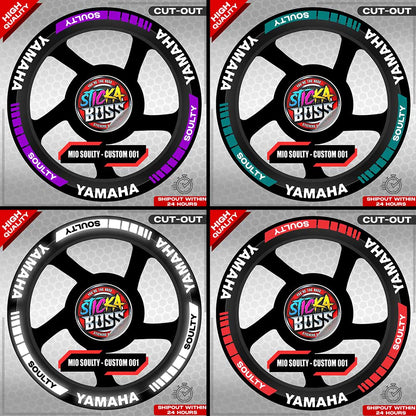 MIO SOULTY MAG STICKER SET ( 2 MAGS ) - CUSTOM 001 | VINYL WATERPROOF CUT-OUT DECALS
