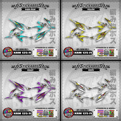 Honda XRM 125 Fi Decals - (JRP x DAENG VER.2)【PREMIUM GLOSSY LAMINATED】