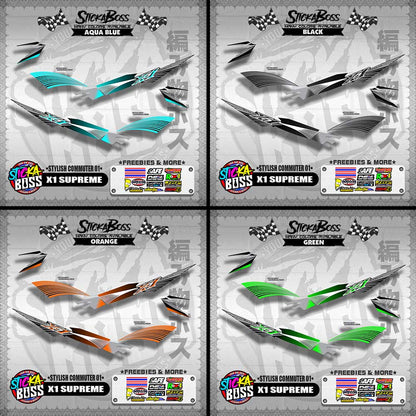 X1 SUPREME DECALS ( STYLISH COMMUTER 01 )【WITH FREEBIES】
