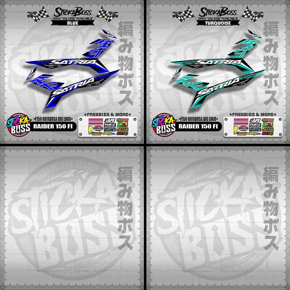 RAIDER 150 FI DECALS ( F150 HAYABUSA BIG LOGO )【WITH FREEBIES】