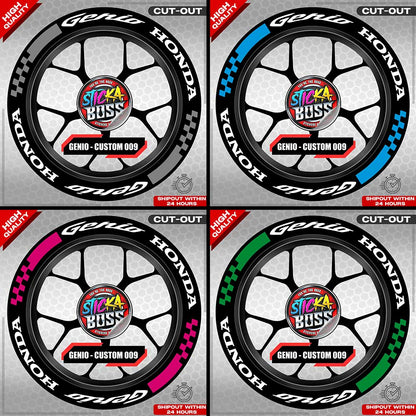 GENIO MAG STICKER SET ( 2 MAGS ) - CUSTOM 009 | VINYL WATERPROOF CUT-OUT DECALS