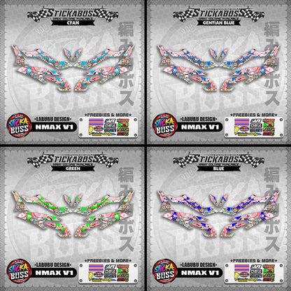 NMAX V1 STICKER DECALS ( LABUBU DESIGN )【WITH FREEBIES】