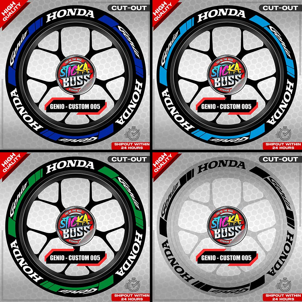 GENIO MAG STICKER SET ( 2 MAGS ) - CUSTOM 005 | VINYL WATERPROOF CUT-OUT DECALS