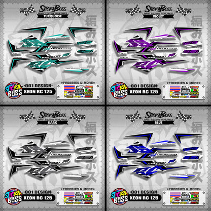 XEON RC 125 STOCK DECALS ( 001 DESIGN )【WITH FREEBIES】