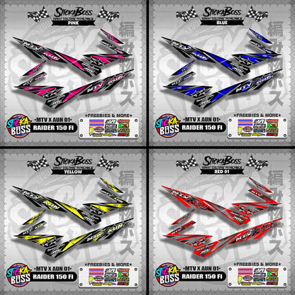 RAIDER 150 Fi DECALS ( MTV X AUN 01 )【WITH FREEBIES】